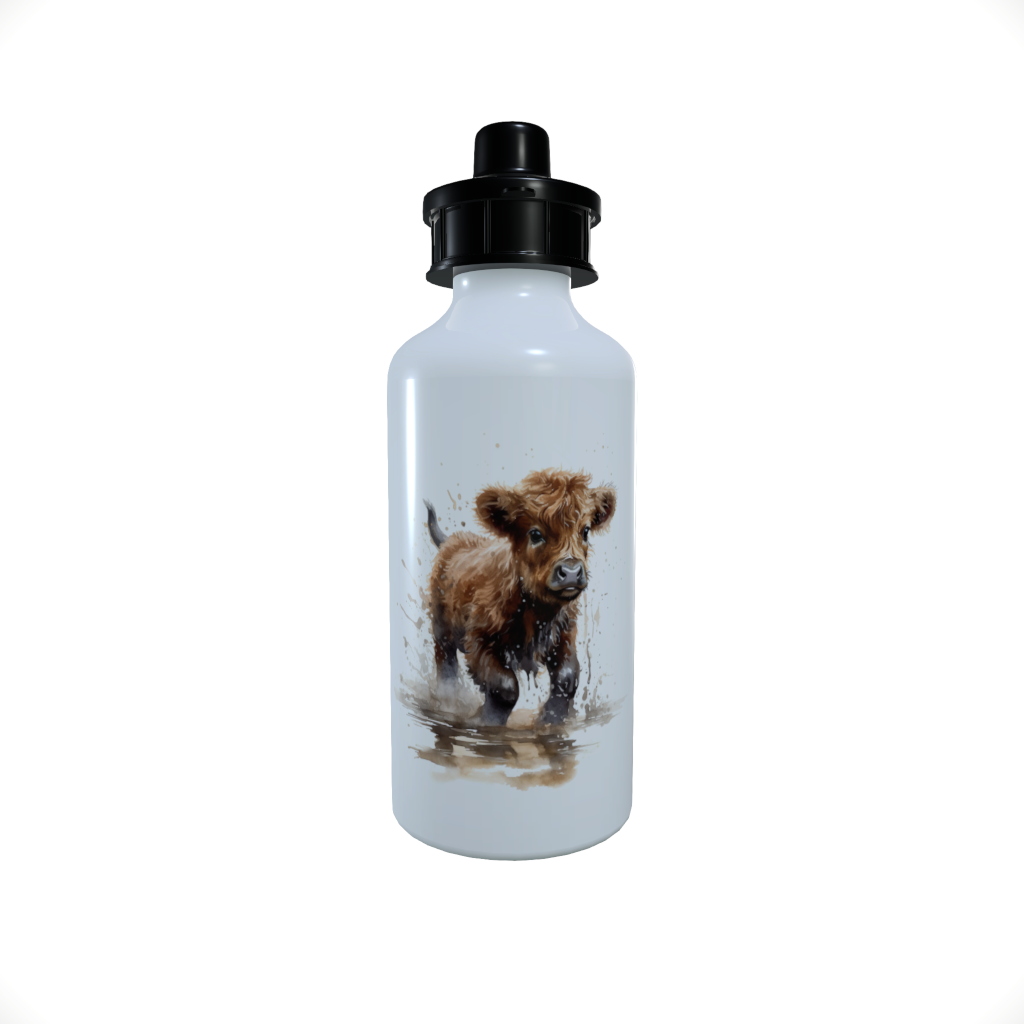 Highland Cow Sports Bottle, Baby Highland Cow, Custom Bottle